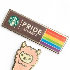 Starbucks Pride Alliance Pin with Rainbow Colors